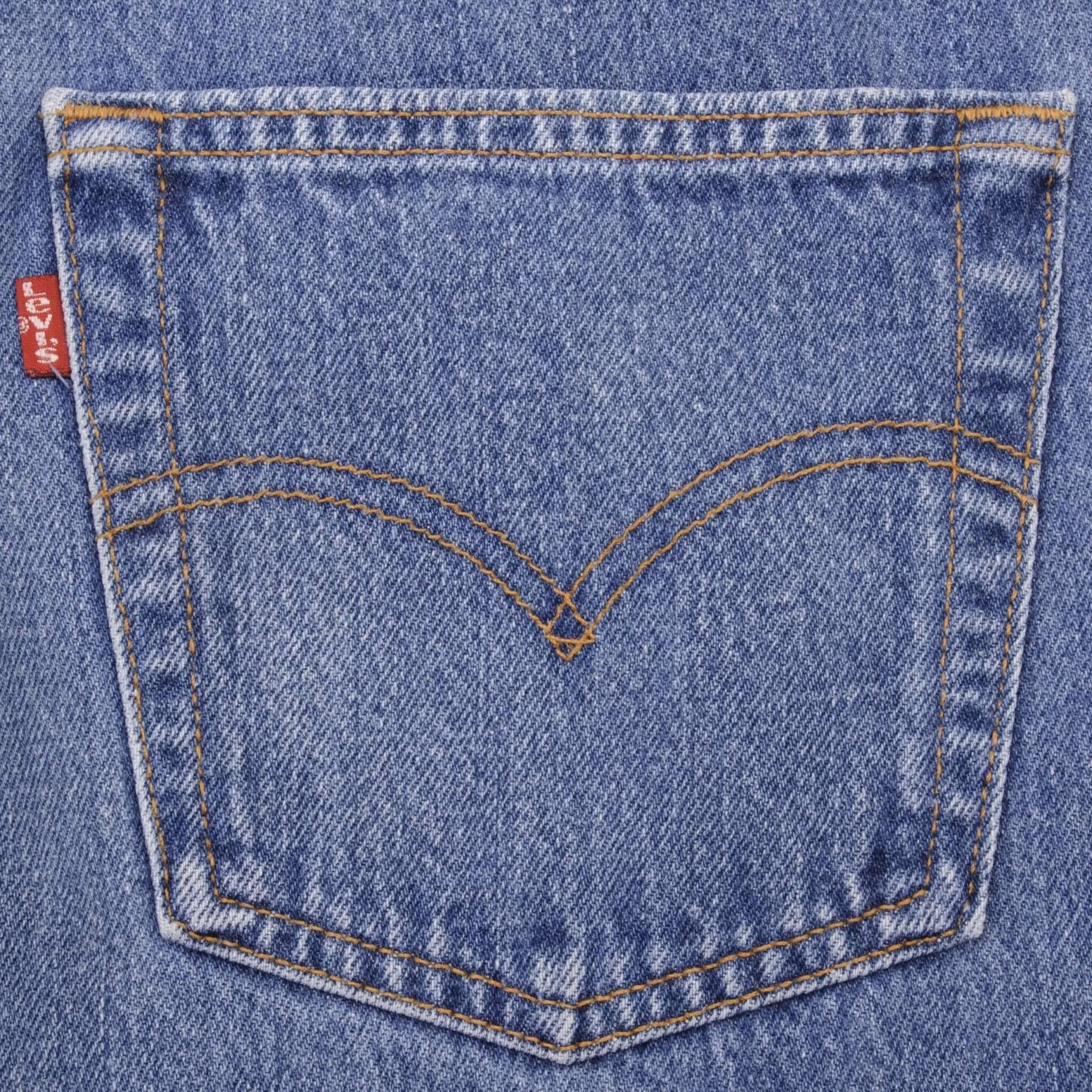 VINTAGE LEVIS 501 JEANS INDIGO 1990S SIZE W37 L34 MADE IN USA