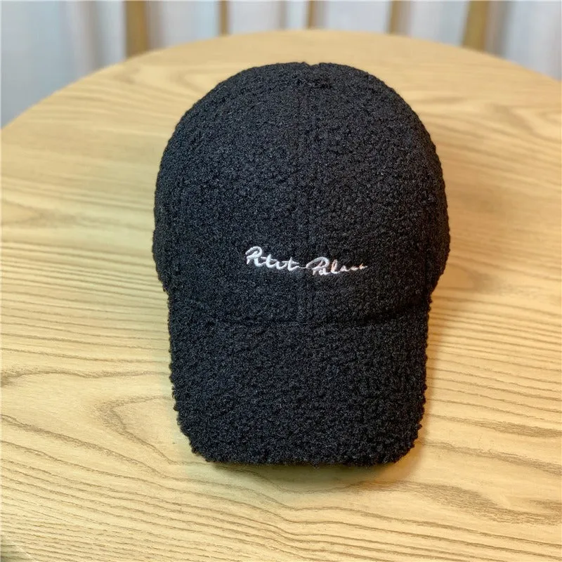Winter Fashion Plush Baseball Cap