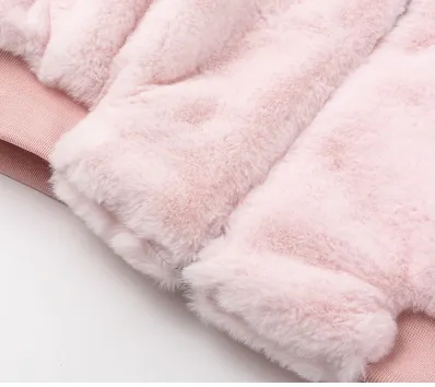Women's Autumn & Winter Contrast Color Fur Coat