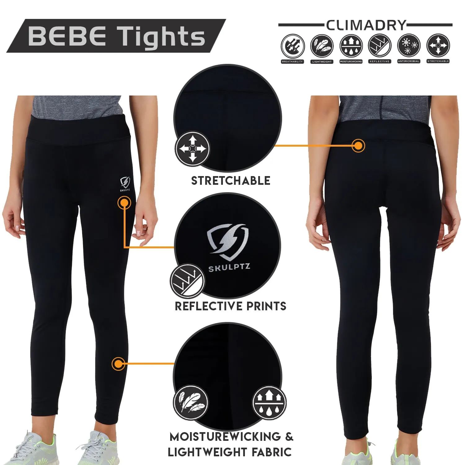 Womens Basic Tights Black