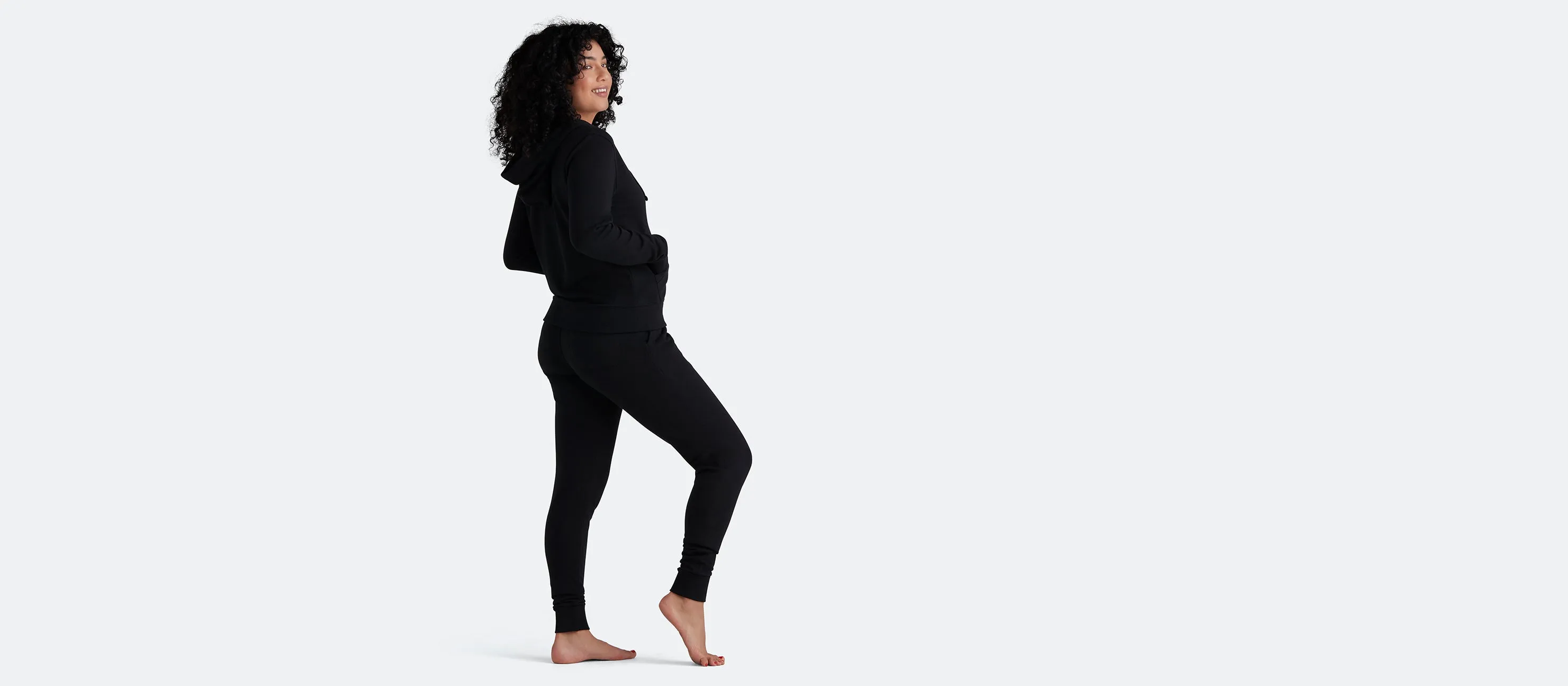 Women's French Terry Zip Hoodie | Black