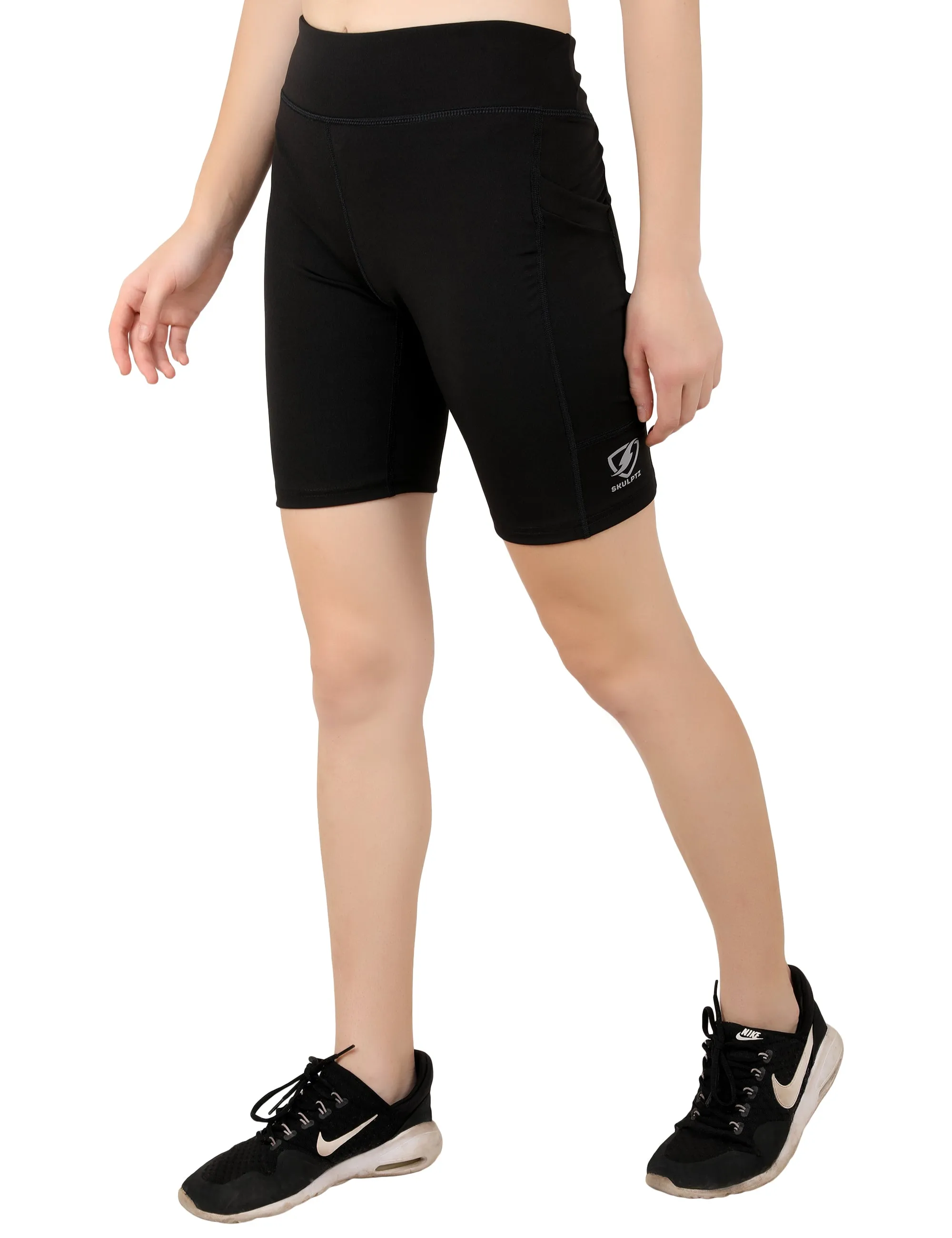 Womens Lit Shorts Black