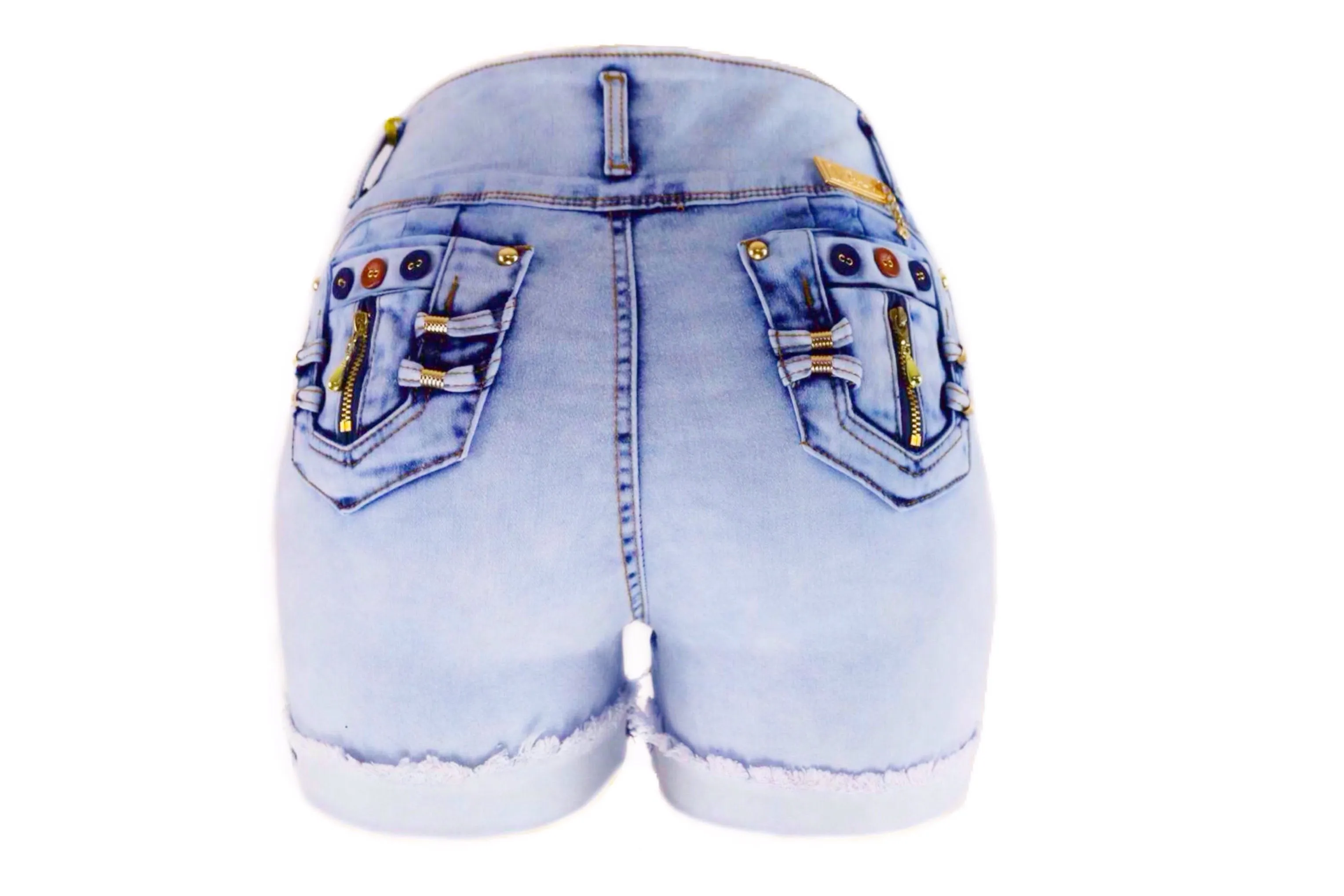Women's Mid Waist Booty Push Up Shorts