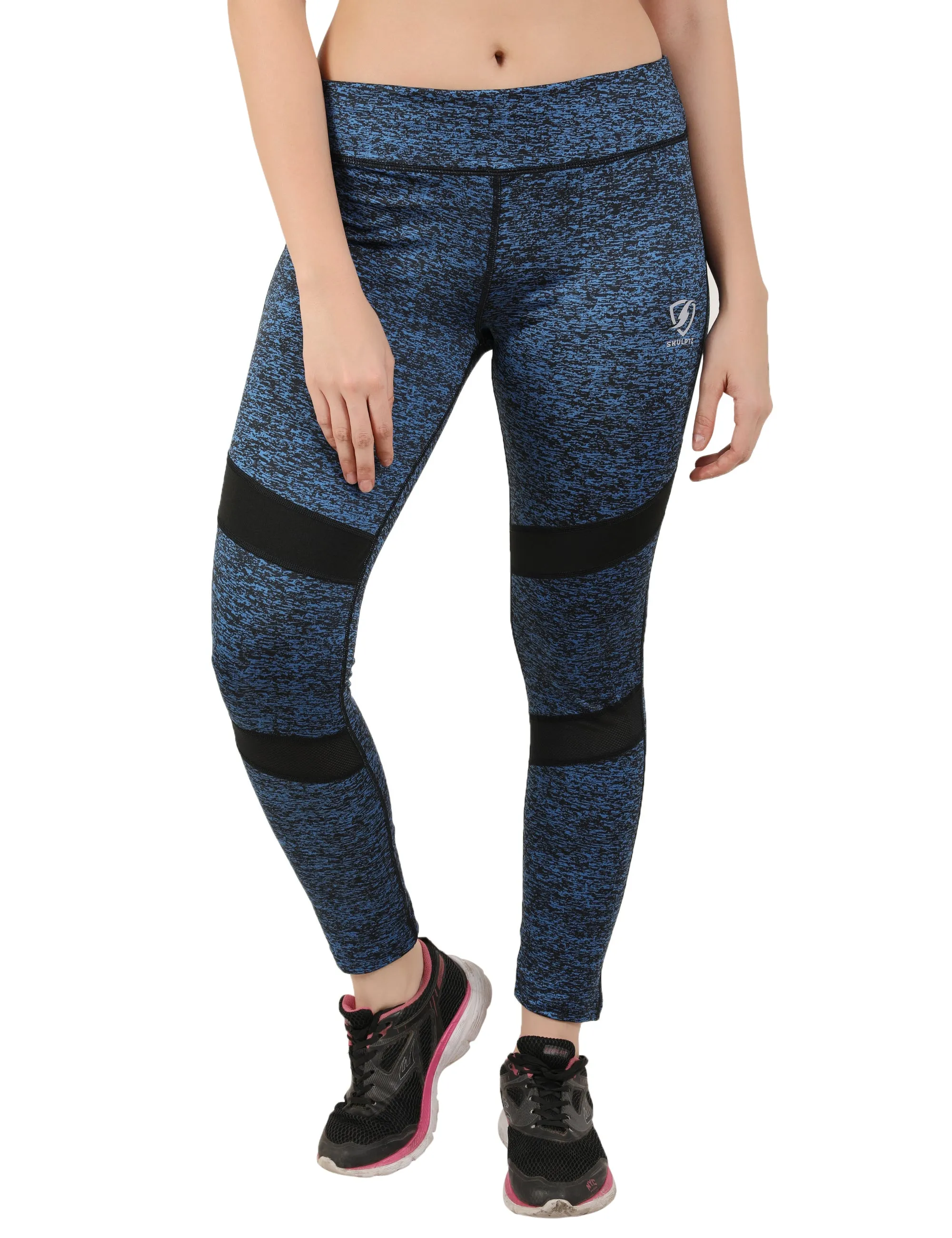 Womens Mish Mash Tights Blue