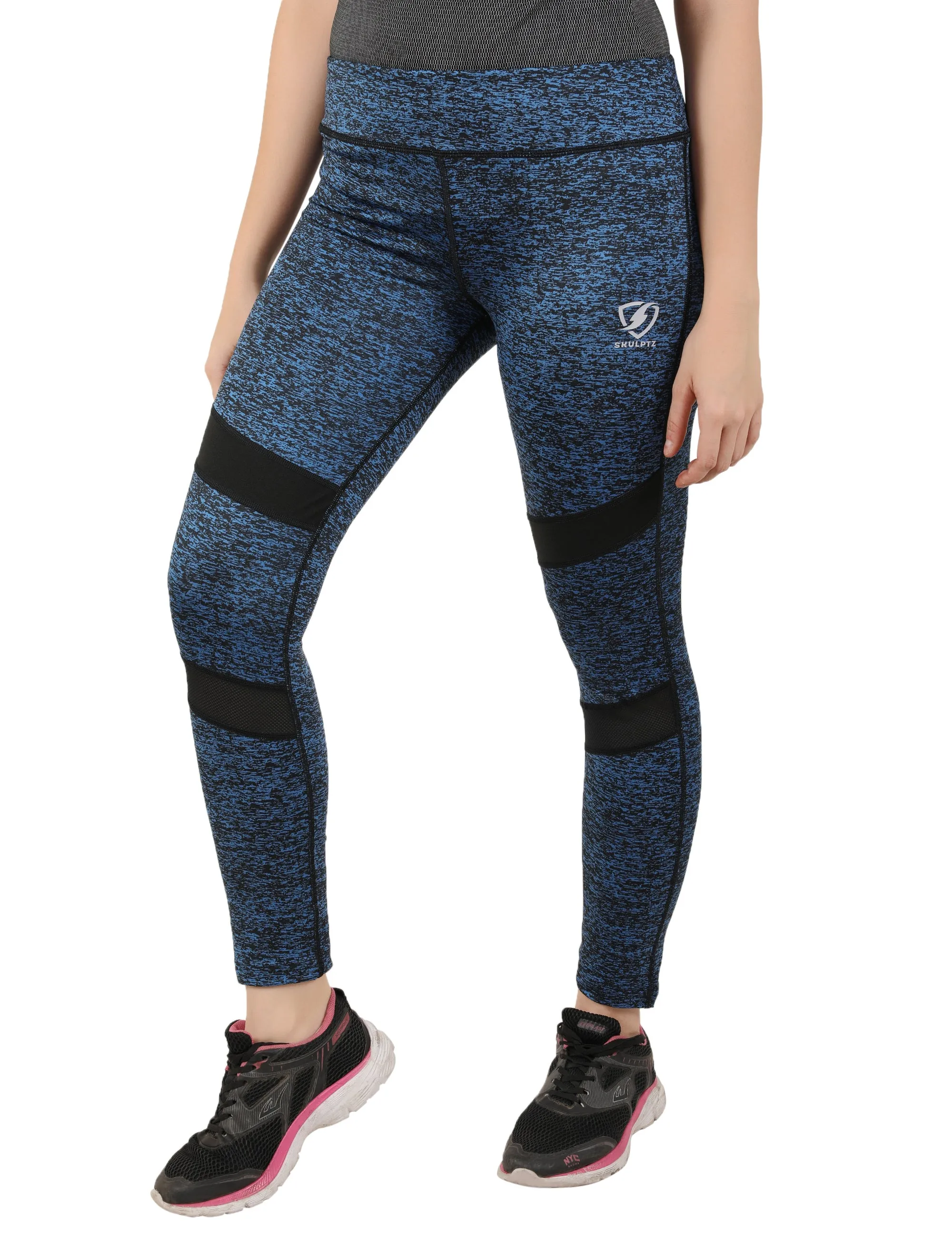 Womens Mish Mash Tights Blue