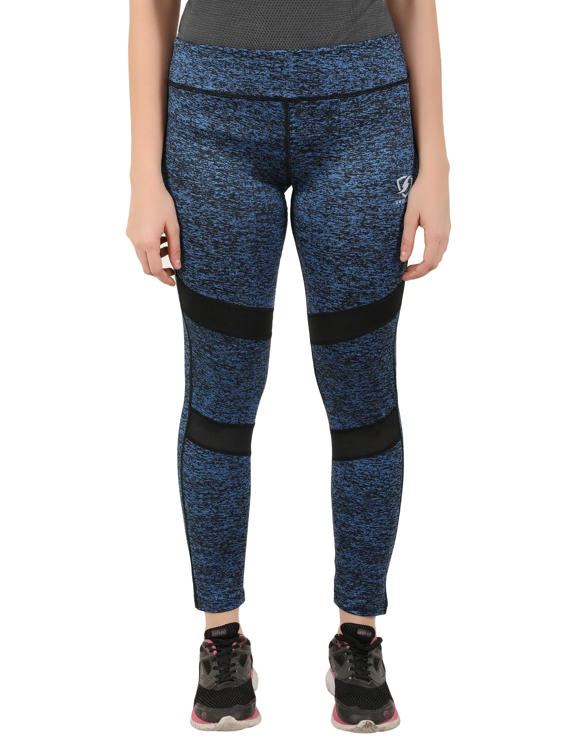 Womens Mish Mash Tights Blue