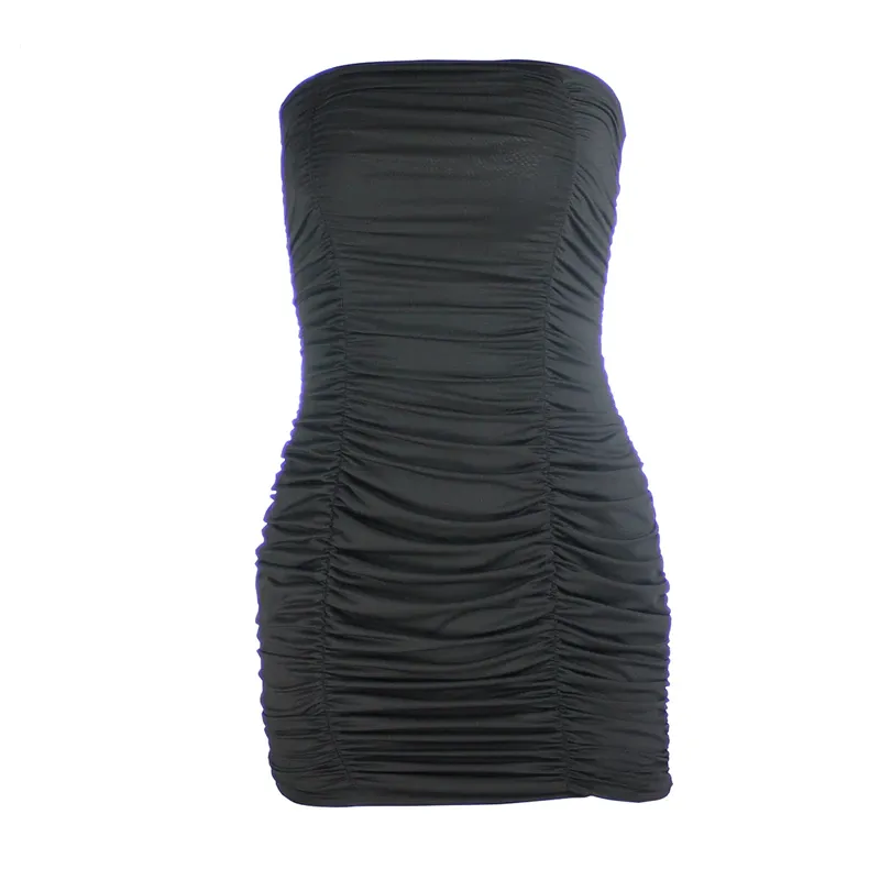 Women's Summer Mini Strapless Sheath Dress