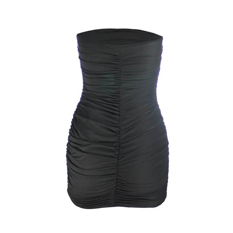 Women's Summer Mini Strapless Sheath Dress