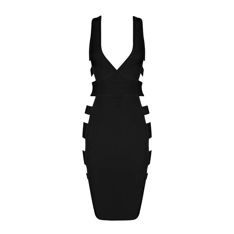 Women's Summer Sheath Rayon Stretchy V-Neck Dress