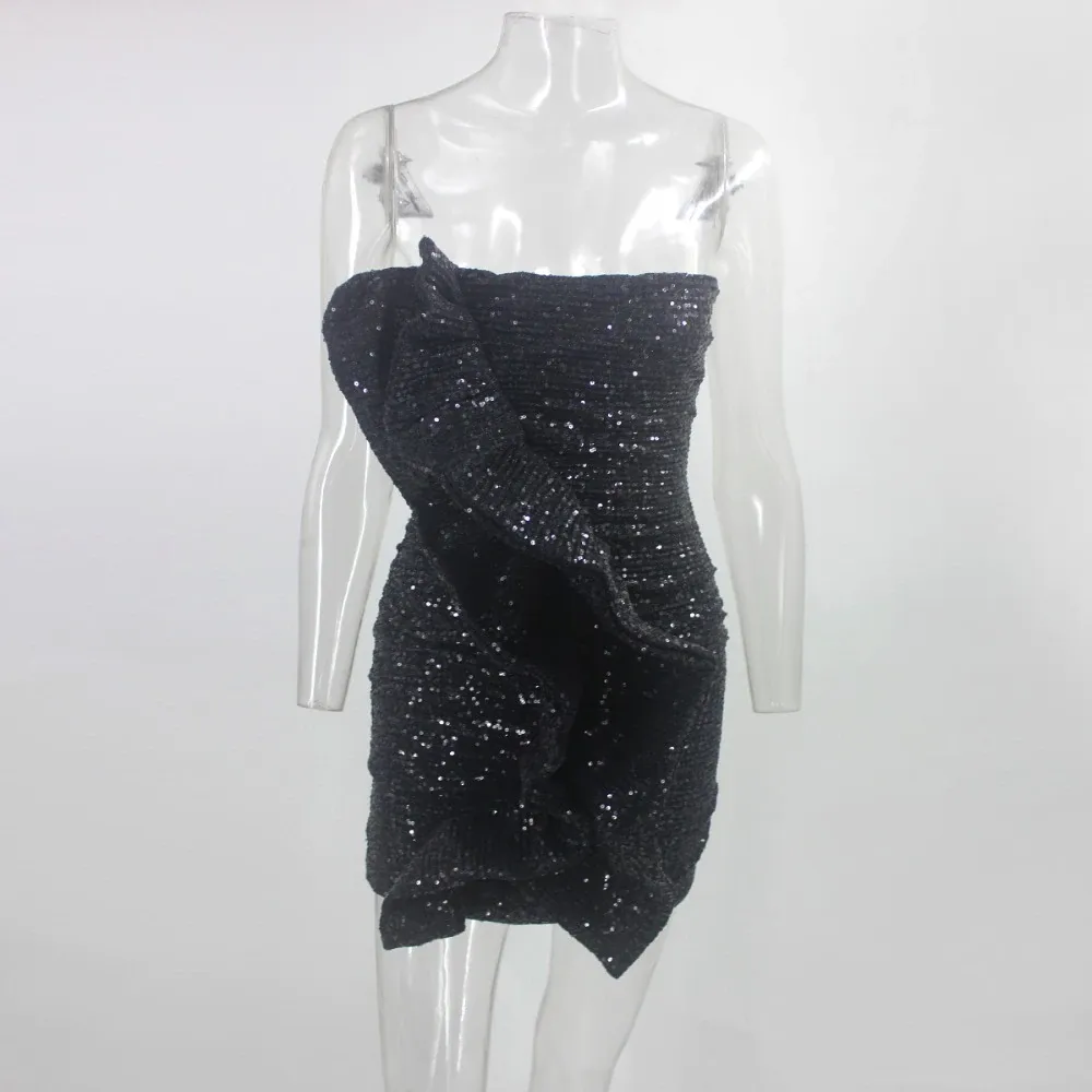 Women's Summer Sheath Short Dress With Ruffles