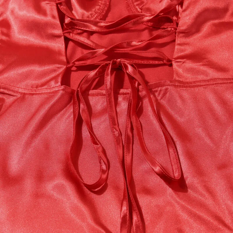 Women's Summer Sleeveless Silk Solid Dress