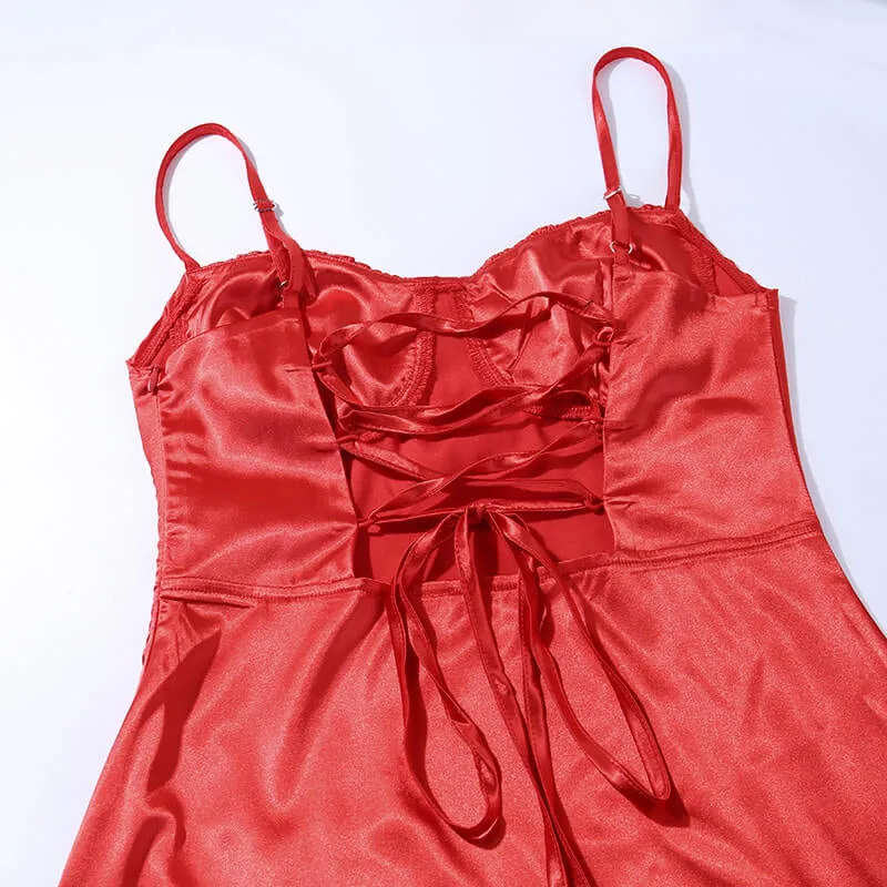 Women's Summer Sleeveless Silk Solid Dress