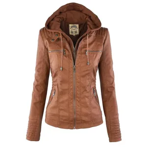 Women's Trendy Hooded Winter Jacket with Zipper and Pockets | Ideal for Autumn/Winter