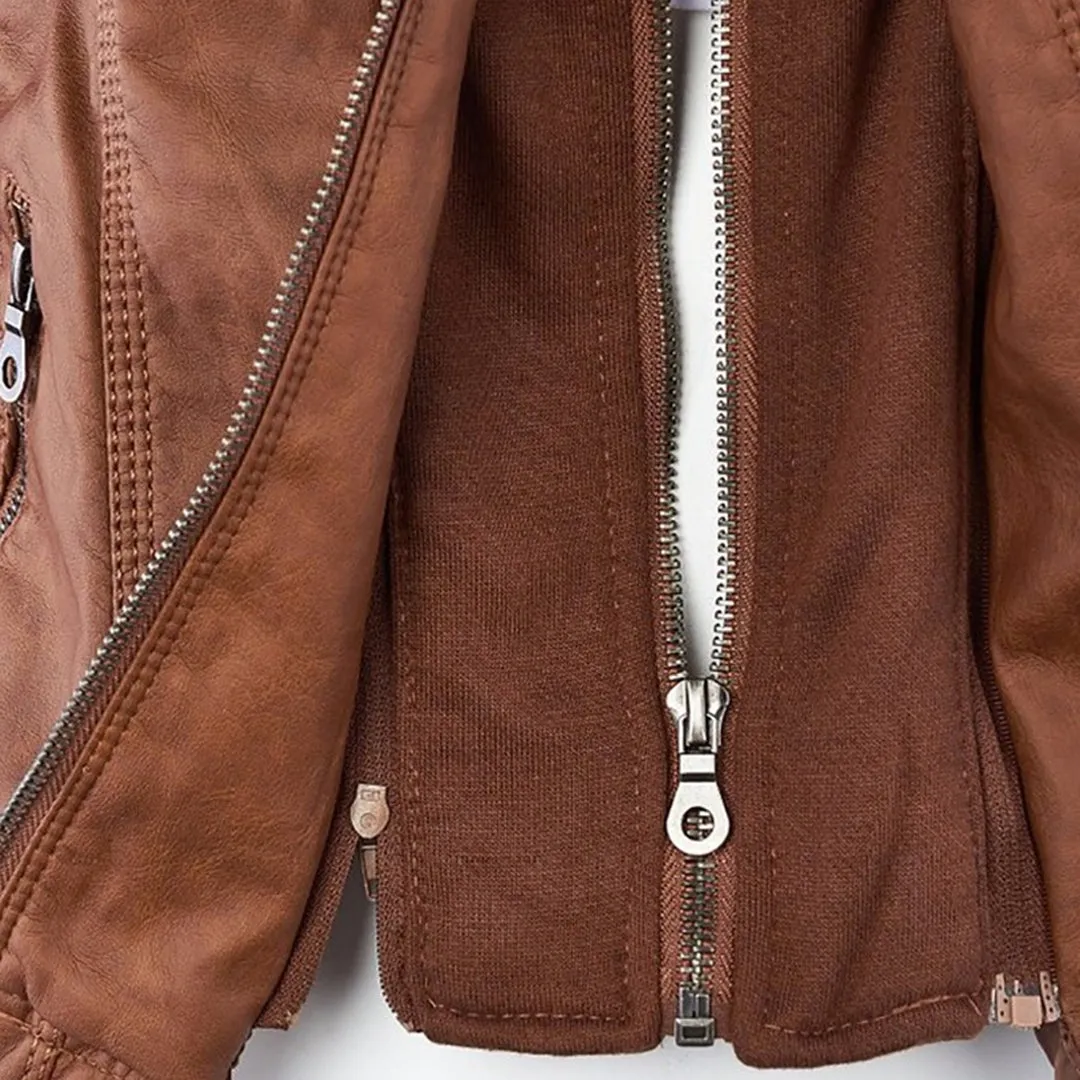 Women's Trendy Hooded Winter Jacket with Zipper and Pockets | Ideal for Autumn/Winter