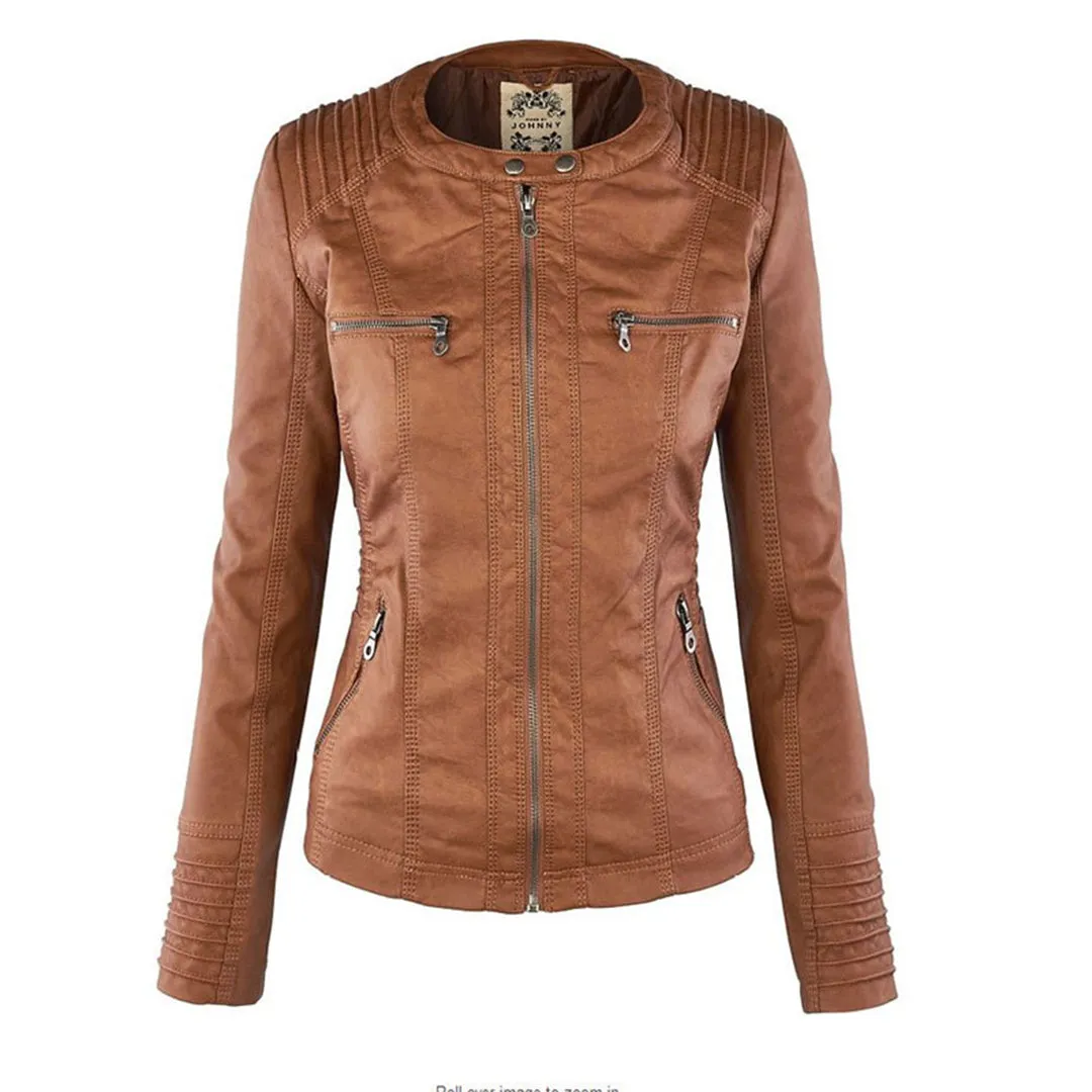 Women's Trendy Hooded Winter Jacket with Zipper and Pockets | Ideal for Autumn/Winter