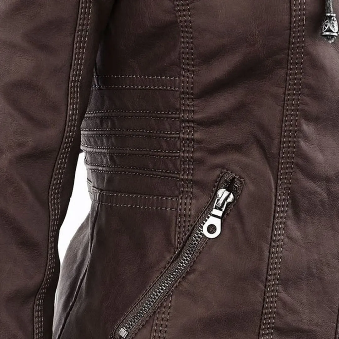 Women's Trendy Hooded Winter Jacket with Zipper and Pockets | Ideal for Autumn/Winter